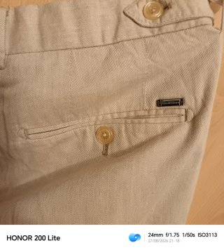 Pedro del Hierro Pantalón Chino Beige Talla L