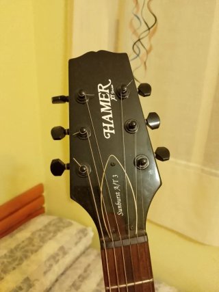 Guitarra Hamer y Amplificador Orange
