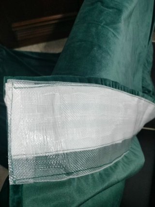 Cortinas de terciopelo verde 135*250 cada una