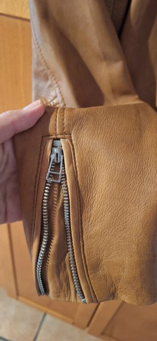 Casaco Pele Stradivarius Castanho