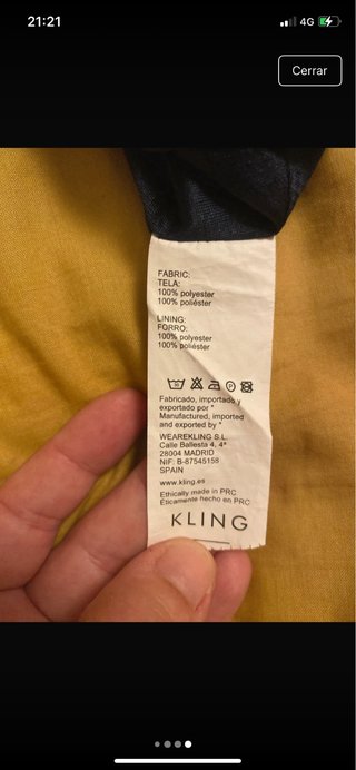 Vestido Kling azul con corazones