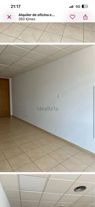 Alquilo oficina diafana sevilla opcional amueblada