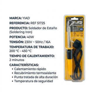 Soldador de Estaño YIAD 40W (230V)