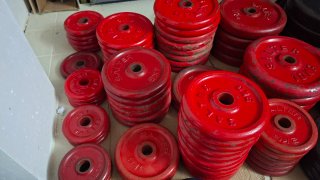 Discos Pesas y barras de Gimnasio