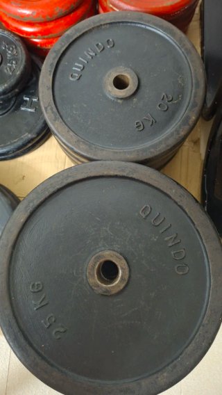 Discos Pesas y barras de Gimnasio