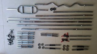 Discos Pesas y barras de Gimnasio