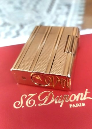 Mechero S.T. Dupont Chapado en Oro Vintage