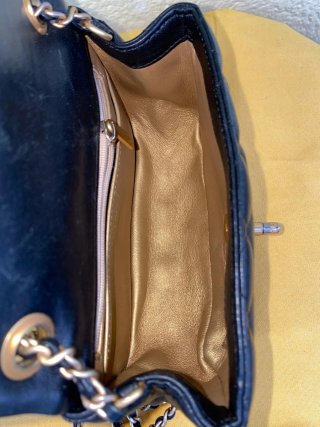 Bolso Chanel Negro Piel Acolchado