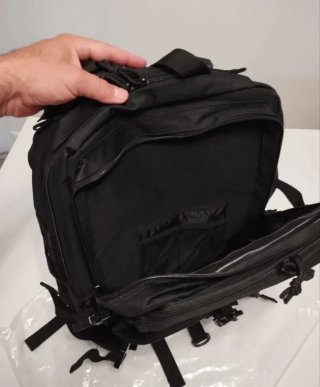 Mochila Táctica 45L Negra-Molle