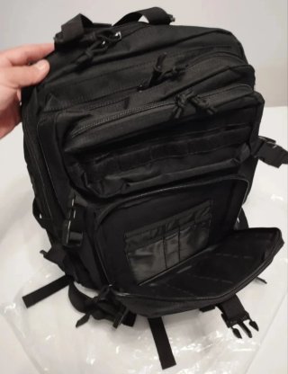 Mochila Táctica 45L Negra-Molle
