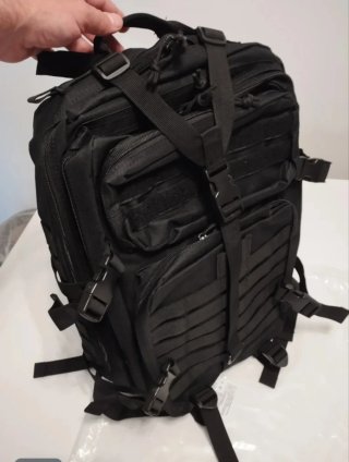 Mochila Táctica 45L Negra-Molle