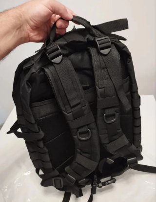 Mochila Táctica 45L Negra-Molle