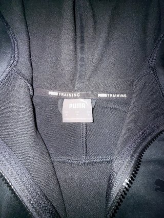 Sudadera Puma Negra con Cremallera y Capucha