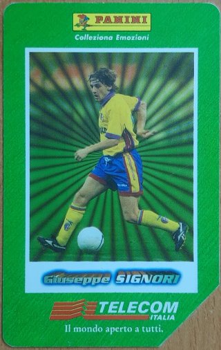 Scheda Telefonica Giuseppe Signori Bologna 1998/99