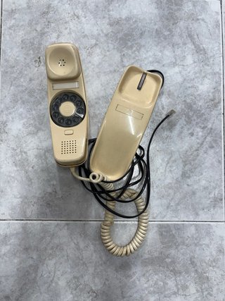 Teléfono Fijo Vintage Beige