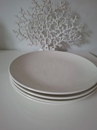 14 Bajoplatos de cristal gris 30cm