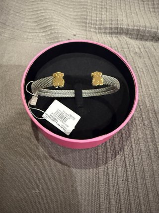 Pulsera Tous Oso Oro y Acero