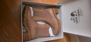 Botines Hispanitas Beige/camel