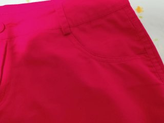 Falda roja tipo vaquera Tela algodón