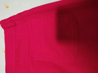 Falda roja tipo vaquera Tela algodón