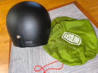 Casco Moto Custom GASOLINE Negro