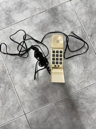 Teléfono Fijo Vintage Beige