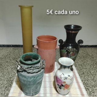 Lote de 5 Jarrones Decorativos