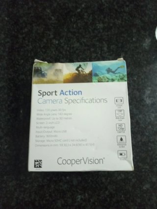 Cámara Deportiva CooperVision HD 720p