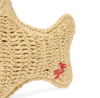 Bolso rafia pez Damson Madder
