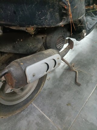 Piaggio Typhoon Scooter Negra
