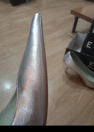Zapatos de salón plateados Eva Lopez