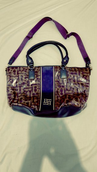 Bolso Benetton Marrón y Morado