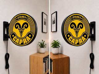 Cartel de 35 centímetros  Luminoso Dyane 6 Capra