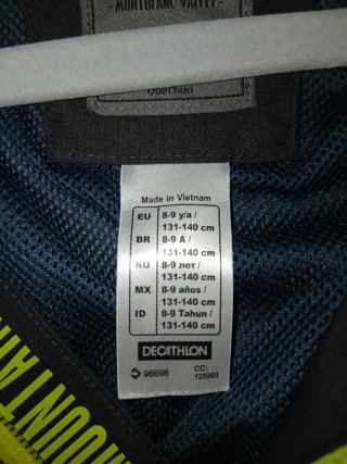 Chubasquero Decathlon Niño 8-9 años