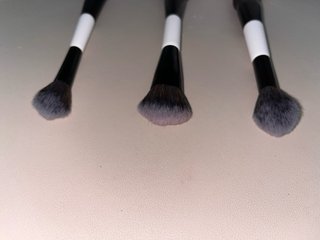 Set 3 Brochas Maquillaje Doble Punta