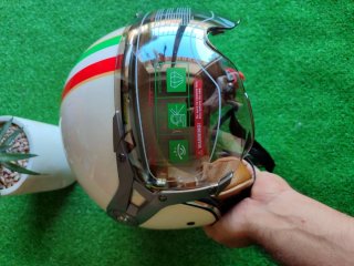 Casco Moto Jet Retro Talla M Tricolor Unisex