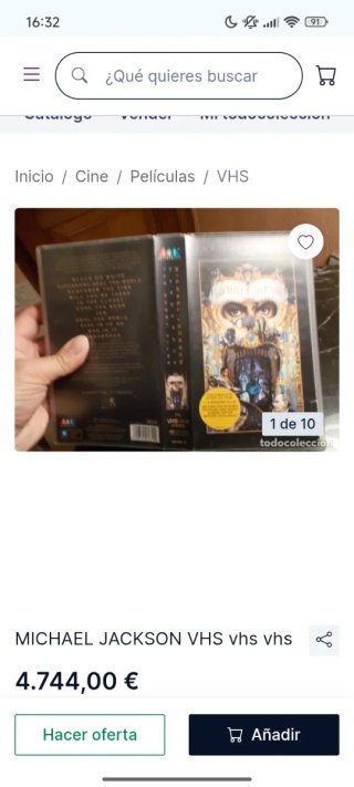 Michael Jackson Dangerous VHS