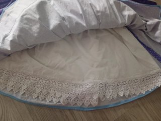 Traje de época blanco y morado para niña de 5 a 9
