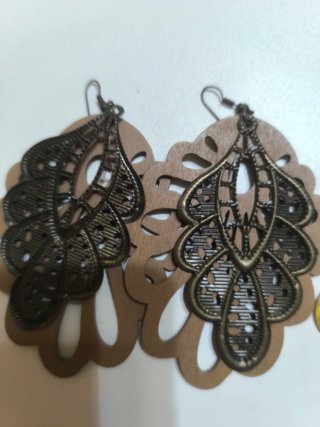 Lote 4 pares pendientes vintage Boho