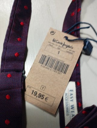 Pajarita Easy Wear morada lunares rojos