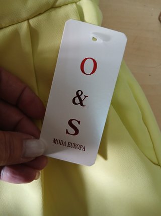 Fato blazer e calças amarelo oversize