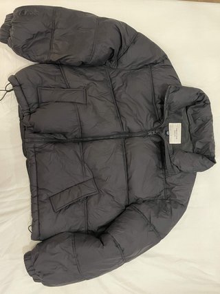 Chaqueta Puffer Negra American Eagle