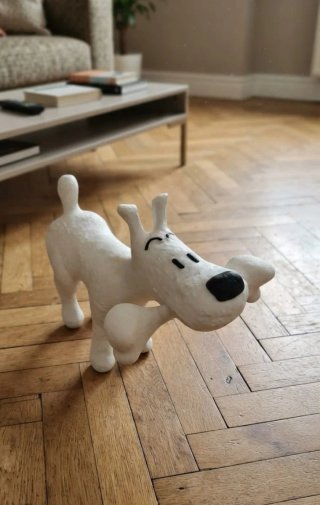 Figura XL Milú de Tintín