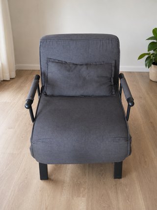 Sillón cama 3 en 1 – Gris oscuro