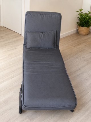 Sillón cama 3 en 1 – Gris oscuro