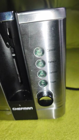 Tostadora Chefman Acero Inoxidable 2 Rebanadas