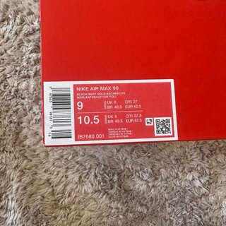 Nike Air Max 90 Black Buff Gold - NEW Size 42.5