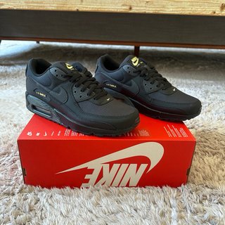 Nike Air Max 90 Black Buff Gold - NEW Size 42.5