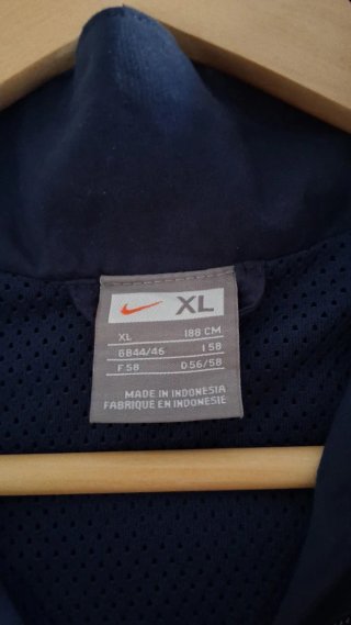 Cortavientos Nike T90 Azul Marino 2000s