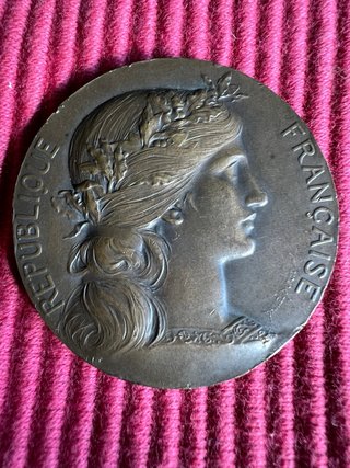 Medalla Antigua Bronce de Dupuis Dubois
